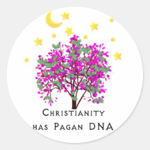 Christianity Has Pagan DNA Round Sticker