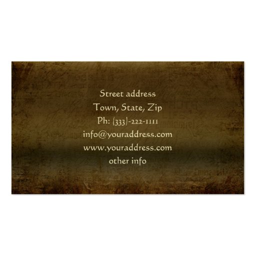 Christianity-religious business card (back side)