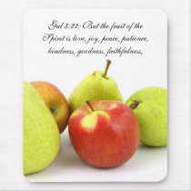 Christianity Scripture Bible Verse Gal 5:22 Mousepads