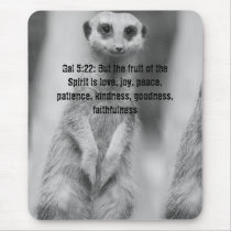 Christianity Scripture Bible Verse Gal 5:22 Mousepads