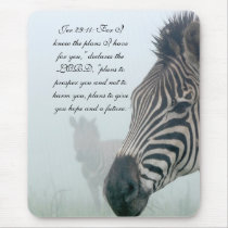 Christianity Scripture Bible Verse Jer 29:11 Mousepad