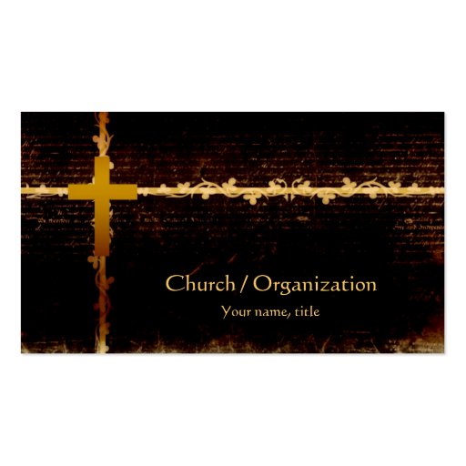 Christianity - Vampire Theme Dark Business Card (front side)