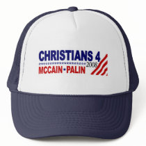 Christians for McCain Palin hats by worldsfair Christians for McCain Palin hats