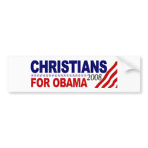 Christians For Obama bumper stickers by worldsfair Christians For Obama bumper stickers