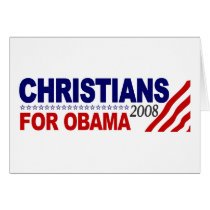 Christians For Obama cards