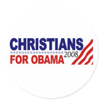 Christians For Obama stickers