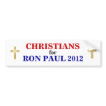CHRISTIANS for PAUL 2012 sticker Bumper Stickers