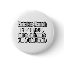 Christians Wanted... Pins
