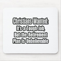 Christians Wanted... mousepads by Christianity_Shirts Christians Wanted... mousepads
