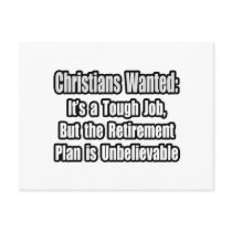 Christians Wanted... Post Card