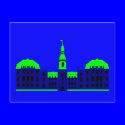 Christiansborg - blue postcards