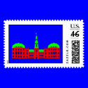 Christiansborg - red postage