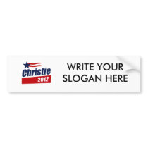 CHRISTIE 2012 BANNER- BUMPER STICKERS