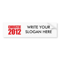 CHRISTIE 2012 - BUMPER STICKER