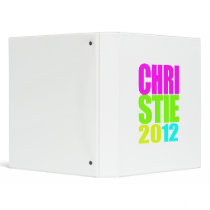 CHRISTIE 2012 NEON 3 RING BINDERS