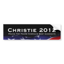 CHRISTIE 2012 Pound For Pound Bumper Sticker