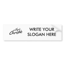 CHRISTIE AUTOGRAPH BUMPER STICKER