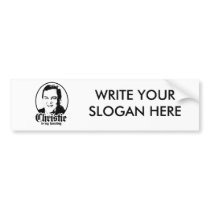 CHRISTIE IS MY HOMEBOY BUMPER STICKER