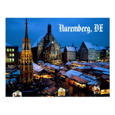 Christkindl_Market,_Nuremberg,_Bavaria,_Germany... Post Card