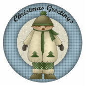 Christma Holiday Boys Ornament photosculpture