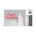 Christma -Yellowstone Frosted Lodgepole Pine trees Stamp