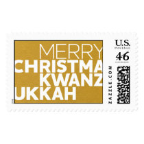 Christmakwanzukkah - 24 KT Postage