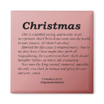 Christmas 1 Timothy 1-15 magnets