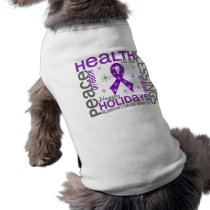 Christmas 4 Alzheimer's Disease Snowflakes Pet Tee Shirt