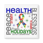 Christmas 4 Autism Snowflakes Magnets