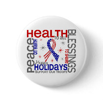 Christmas 4 Support Our Troops Pin
