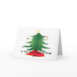 christmas, A Tree this Bright to Wish You... Greeting Card