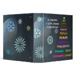 Christmas Abstract Binder