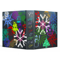 Christmas Abstract Binder