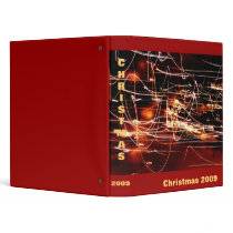 Christmas Abstract Binder