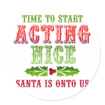 Christmas Act Nice stickers