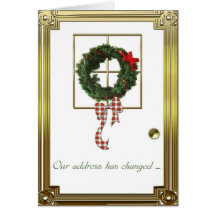Christmas Address Change Greeting Greeting Card