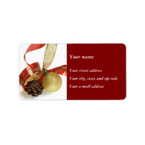 Christmas address label labels