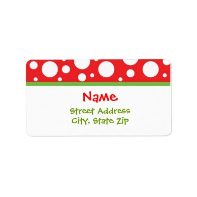 Christmas Address Labels