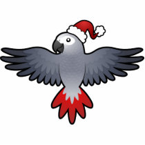 Christmas African Grey / Amazon / Parrot Cut Outs