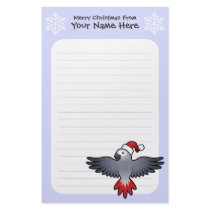 Christmas African Grey / Amazon / Parrot Stationery Paper
