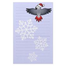 Christmas African Grey / Amazon / Parrot Custom Stationery