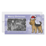 Christmas Airedale Terrier / Welsh Terrier Photo Card