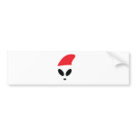 Christmas Alien Bumper Sticker