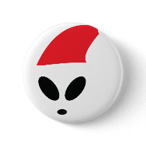 Christmas Alien Pin
