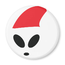 Christmas Alien Magnets