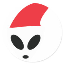 Christmas Alien stickers by Tomaniac Christmas Alien stickers
