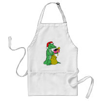 Christmas Alligator aprons
