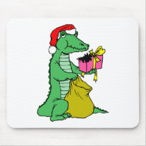 Christmas Alligator Mouse Pads