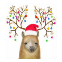 Christmas Alpaca Print
