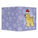 Christmas American Cocker Spaniel Vinyl Binder
